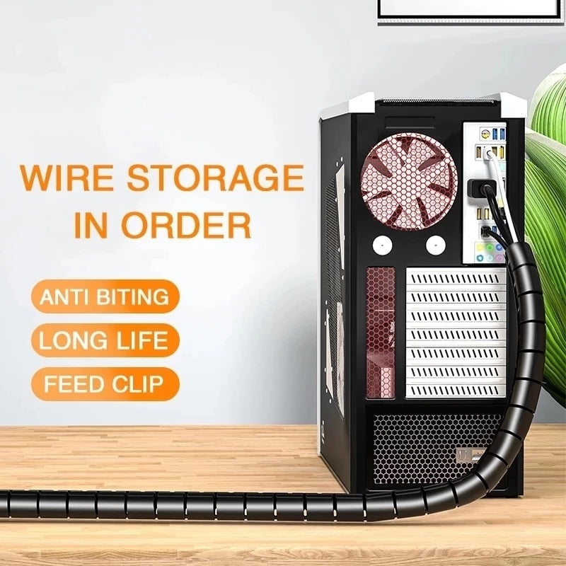 WireWizard - Flexible Spiral Cable Organizer