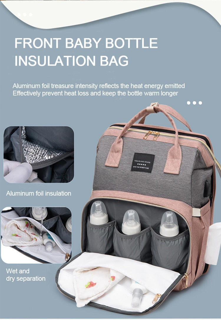Foldable Portable Crib Baby Backpack